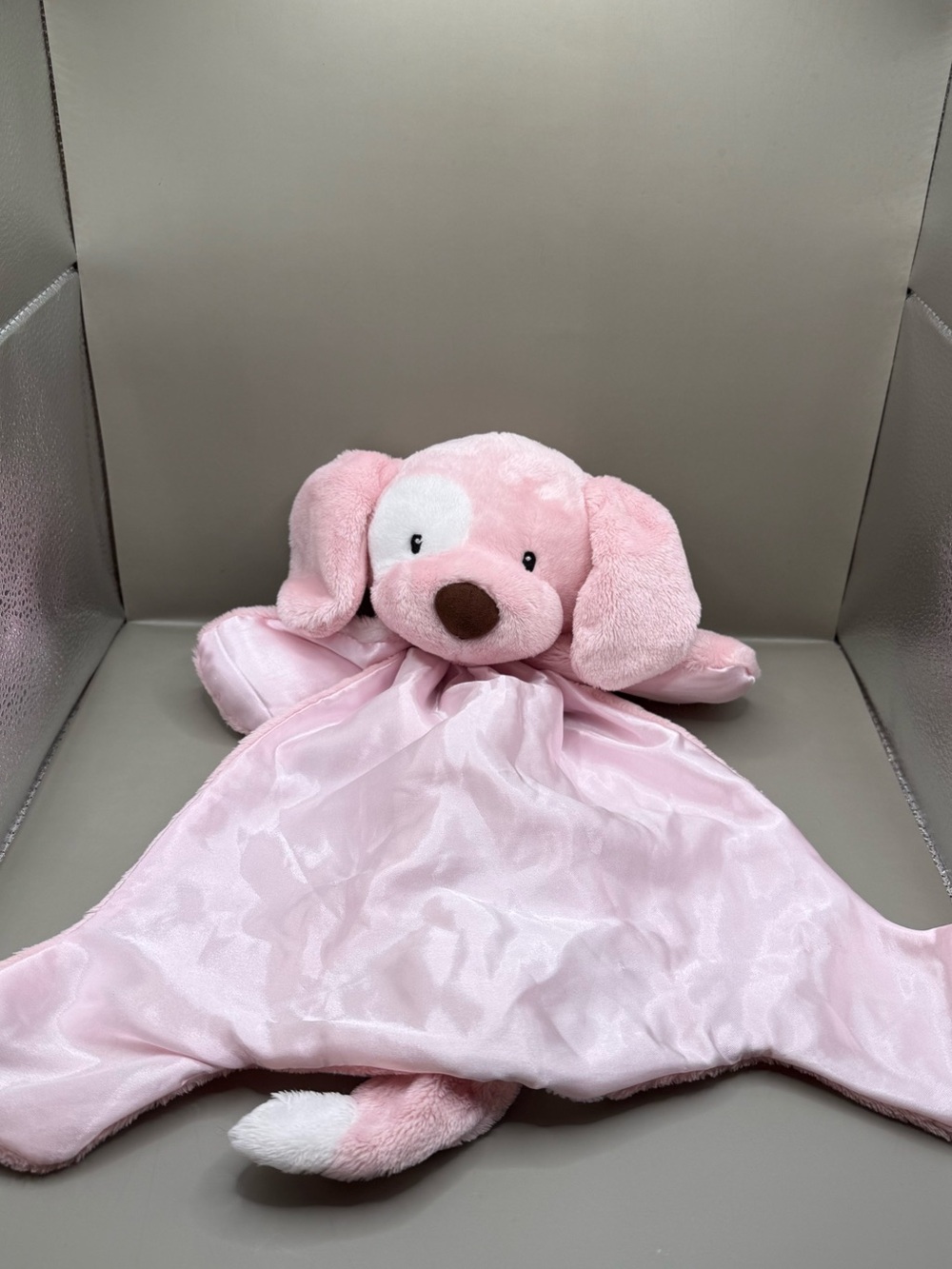 Baby GUND Pink Spunky Huggybuddy Lovey Security Blanket Soother Plush